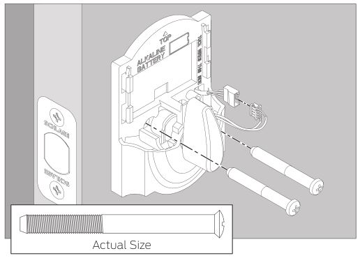 Schlage Touch Keyless Touchscreen Deadbolt Lock - Place thumbturn assembly
