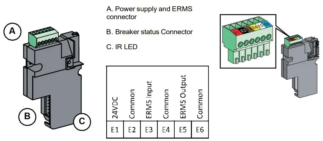 Schneider Electric BCMWV1 Wireless Circuit Breaker Communication Module - Hardware Description