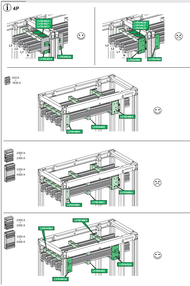 Schneider Electric LVS04662 Linergy Fixed Bracket Vertical Side Bars - fig 4