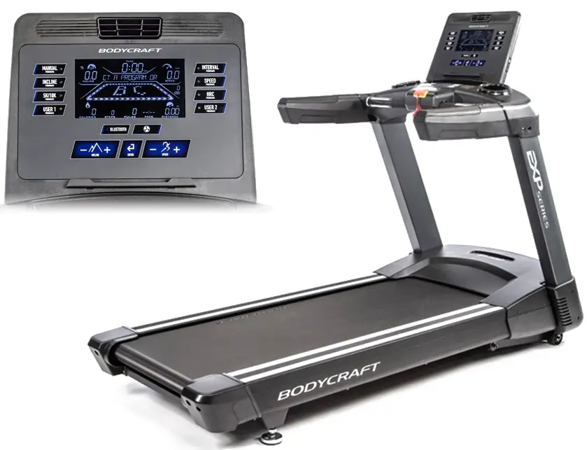 BODYCRAFT T1000 EXP Series 9 Inch LCD Console Treadmill 