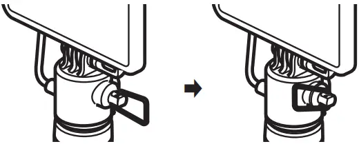 Folding in the rotary switch