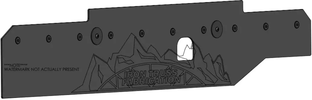 IRON TRUSS FABRICATION R230805 2022 Plus Tundra Rear Debris Shields 