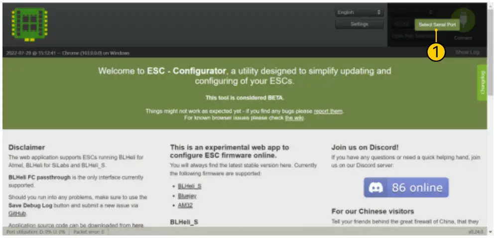 ESC Firmware Update