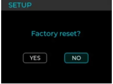 Factory reset