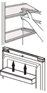 Using the shelves