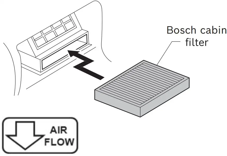 Installing your Bosch cabin filter