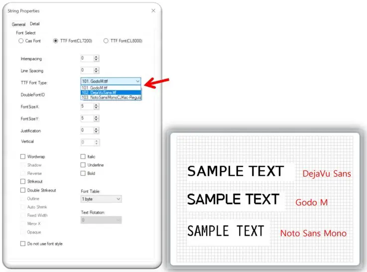 Custom Labels and TTFs
