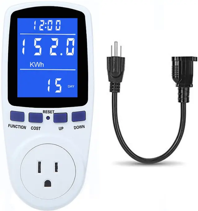 MECHEER B09NM8ZQKG Watt Power Meter Plug Home Electrical Usage Monitor Consumption