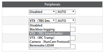 Select TBS SmartAudio