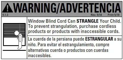 SelectBlinds Cordless Lift Continuous Cord Loop - CHILD SAFETY