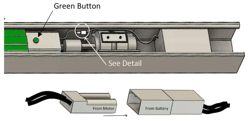 SelectBlinds Tilt and Lift Motorized Blinds - Battery Connection
