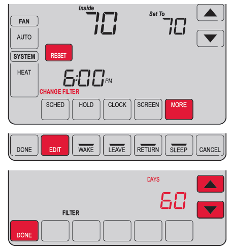 Setting Filter Reminder Intervals