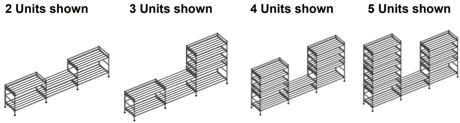 Seville Classics SHE15881B 3 Tier Resin Slat Utility Shoe Rack - Feature