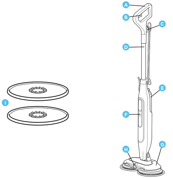 Shark S8201 Series Steam and Scrub - WHATS INCLUDED