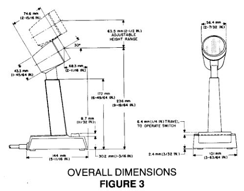 Shure 444D Megnetic Controled Fixed Microphone - Figure 3