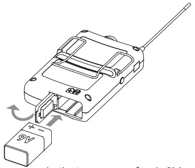 Shure PSM200 Personal Monitor - Battery Installation 2