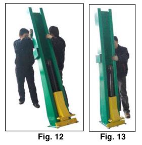Single Column Platform Storage Lift SC-2K - Using two people, carefully stand the column upright and maneuver to the predetermined location