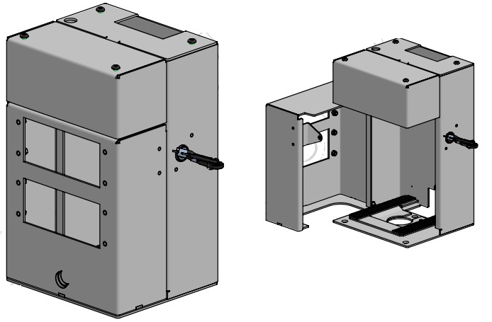 SpacePole SPK201-nnV2.0 Kiosk Center Module Integrated Printer Scanner