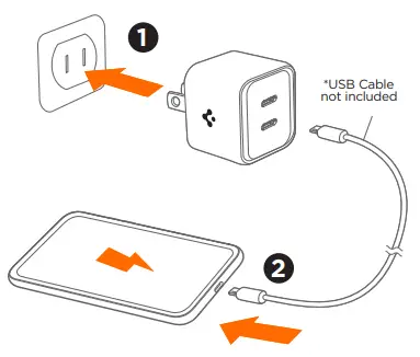 Spigen PE2202UJ GaN III 352 Wall Charger
