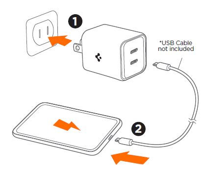Spigen-PE2204UJ-Arc-Station-Pro-GAN-III-652-Wall-Charger-FIG- (1)