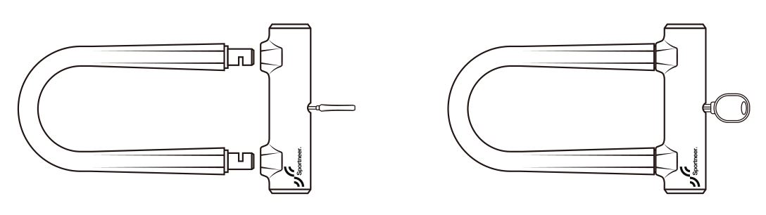 Sportneer 1.2M Bike Lock - Warm Tips