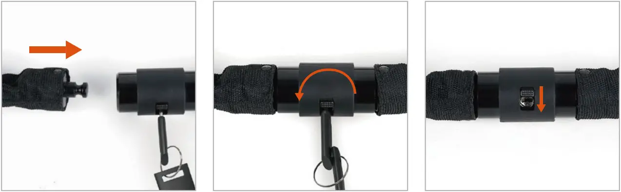 Sportneer 8MM Bike Lock Chain - dust cup