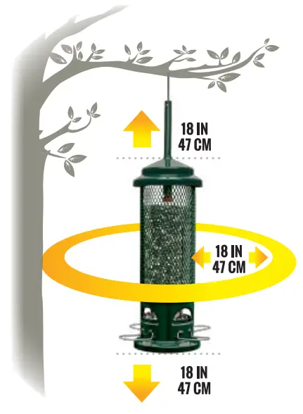 Squirrel Buster IMP-LEGACY-DEPLIANT2019 Legacy Squirrel Proof Bird Feeder - CLEARANCE