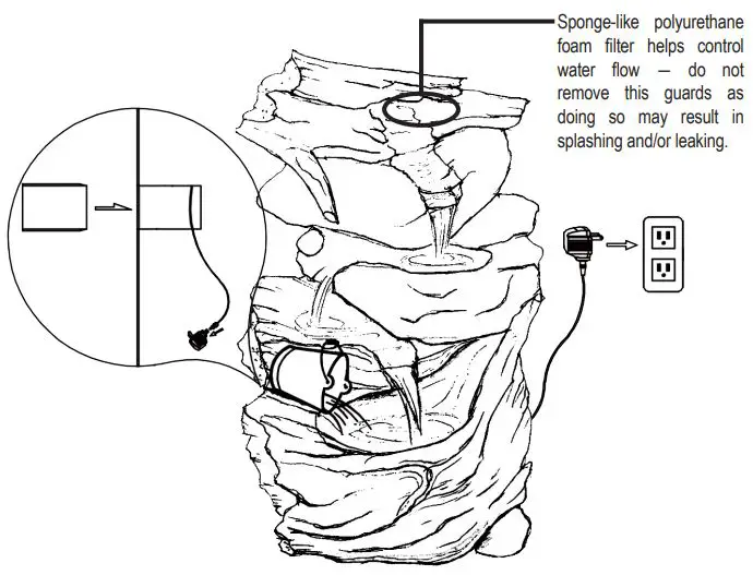 Sunnydaze-DECOR-DW-35126-Tiered-Rock-and-Log-Indoor-Tabletop-Fountain-with-LED-Light-1