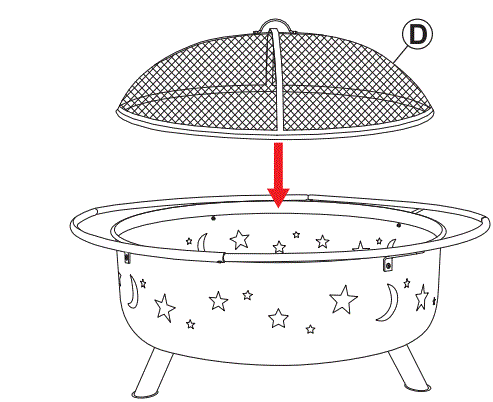 Sunnydaze-Decor-NB-SMS202-Steel-Cosmic-Outdoor-Wood-Burning-Fire-Pit-fig-8