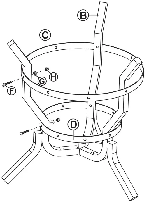 Sunnydaze Decor QX 182 Modern Fluted Log Holder - ASSEMBLY