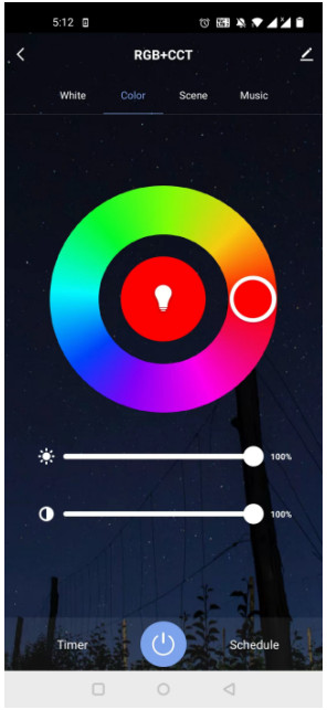 SuperLightingLED DA M WT 6 In 1 Tuya APP Cloud Control Wireless Remote Control - Tuya APP interface 3