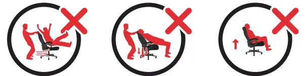Sweetcrispy C-6001 Home Office High Back Reclining Desk Chair with Footrest - Safety 2