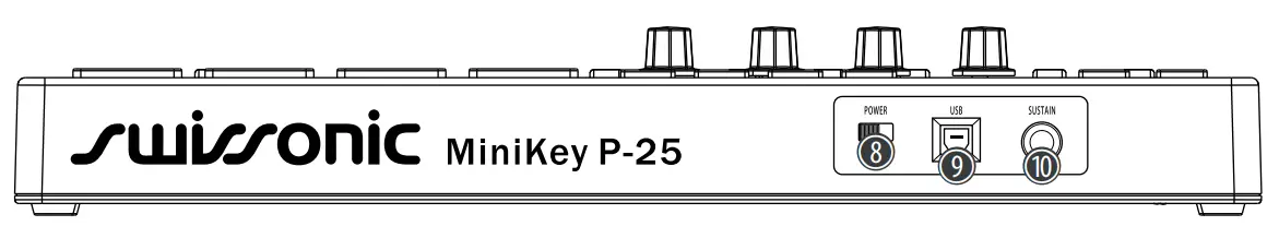 Swissonic MiniKey P 25 MIDI Keyboard - Fig 1
