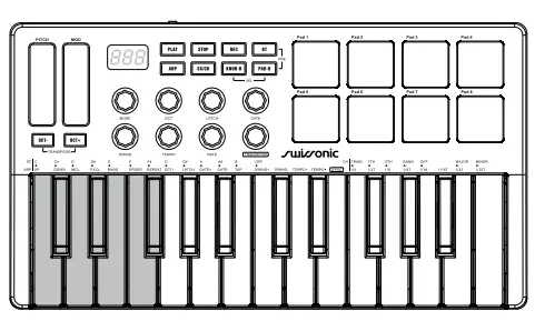 Swissonic MiniKey P 25 MIDI Keyboard - Fig 2