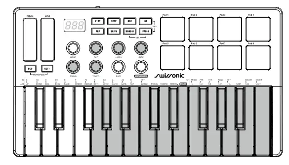 Swissonic MiniKey P 25 MIDI Keyboard - Fig 3