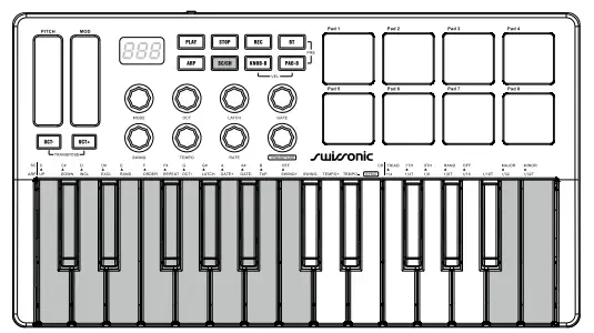 Swissonic MiniKey P 25 MIDI Keyboard - Fig 4
