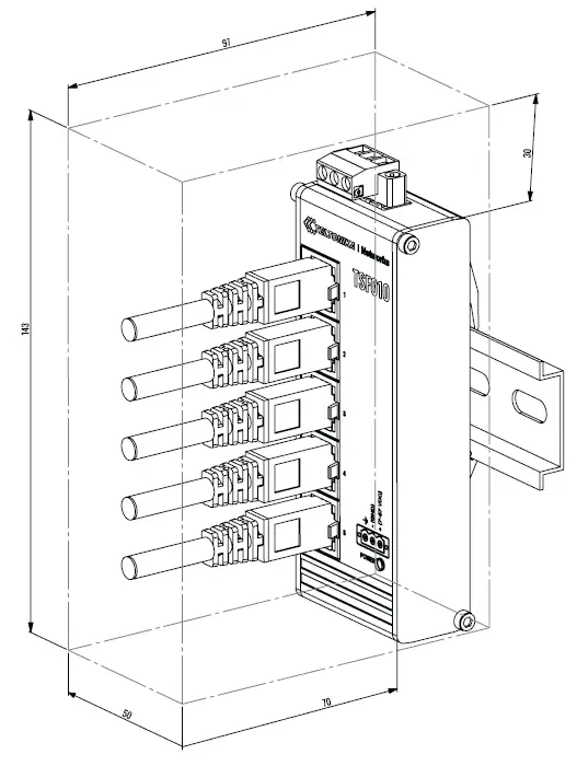 TELTONIKA TSF010 Flat Ethernet Switch 8