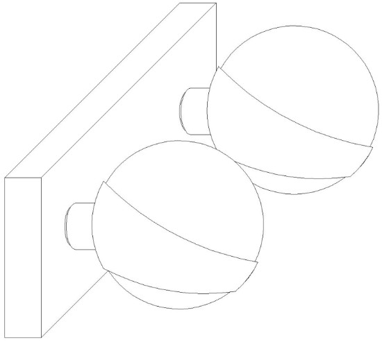 THE HOME DEPOT 3008 2WA Duo 14 Inch 2 Light Indoor Matte Black and Matte Gold Wall Sconce - cover