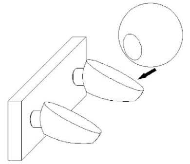 THE HOME DEPOT 3008 2WA Duo 14 Inch 2 Light Indoor Matte Black and Matte Gold Wall Sconce - overview 2