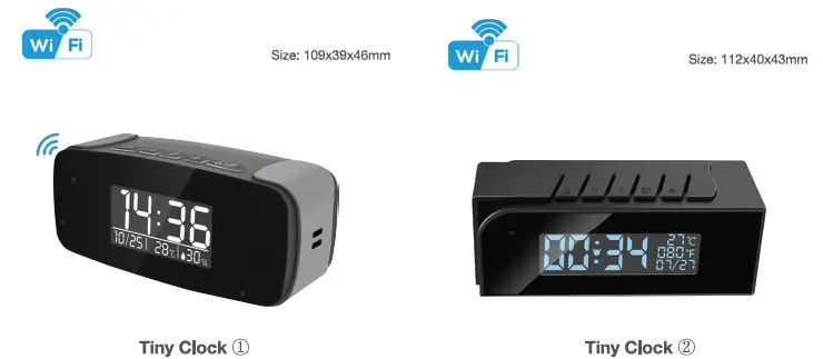 THE SPY STORE SP-CM-910 1080P HD Wi-Fi Camera Clock fig-1