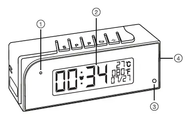 THE SPY STORE SP-CM-910 1080P HD Wi-Fi Camera Clock fig-2