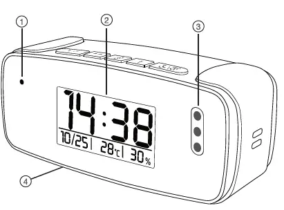 THE SPY STORE SP-CM-910 1080P HD Wi-Fi Camera Clock fig-4