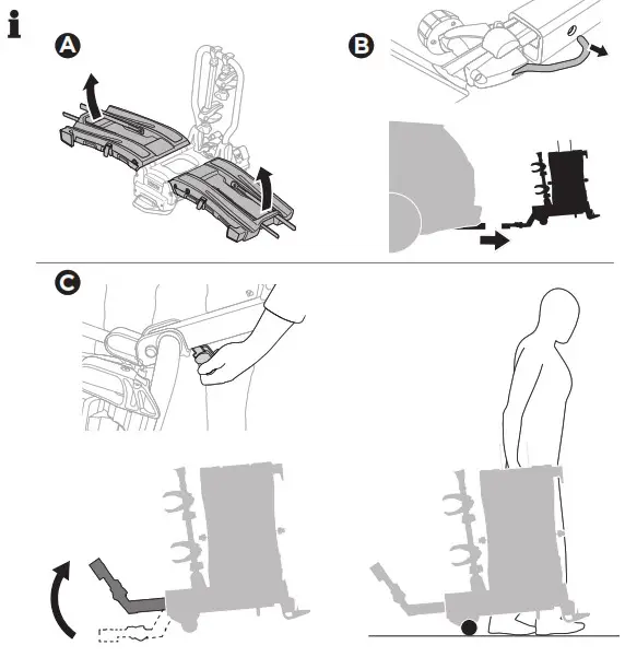 THULE 903202 EasyFold XT 2-Bike Platform Hitch Rack - Parts Included 10