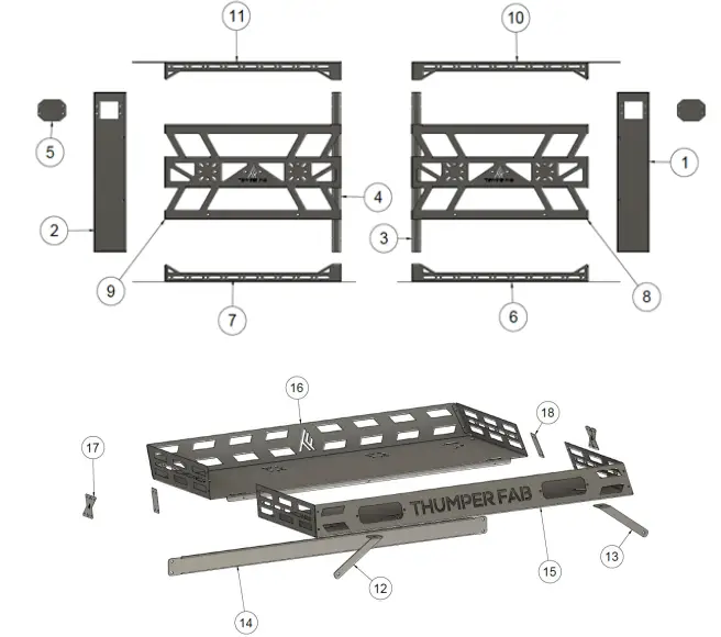 THUMPER-FAB-TF041901-Can-Am-Defender-Bed-Rack-fig-4