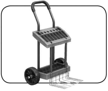 THeXCEPTIONAL EX600 Series Rolling Tool Toter with Load Toter Plate - fig