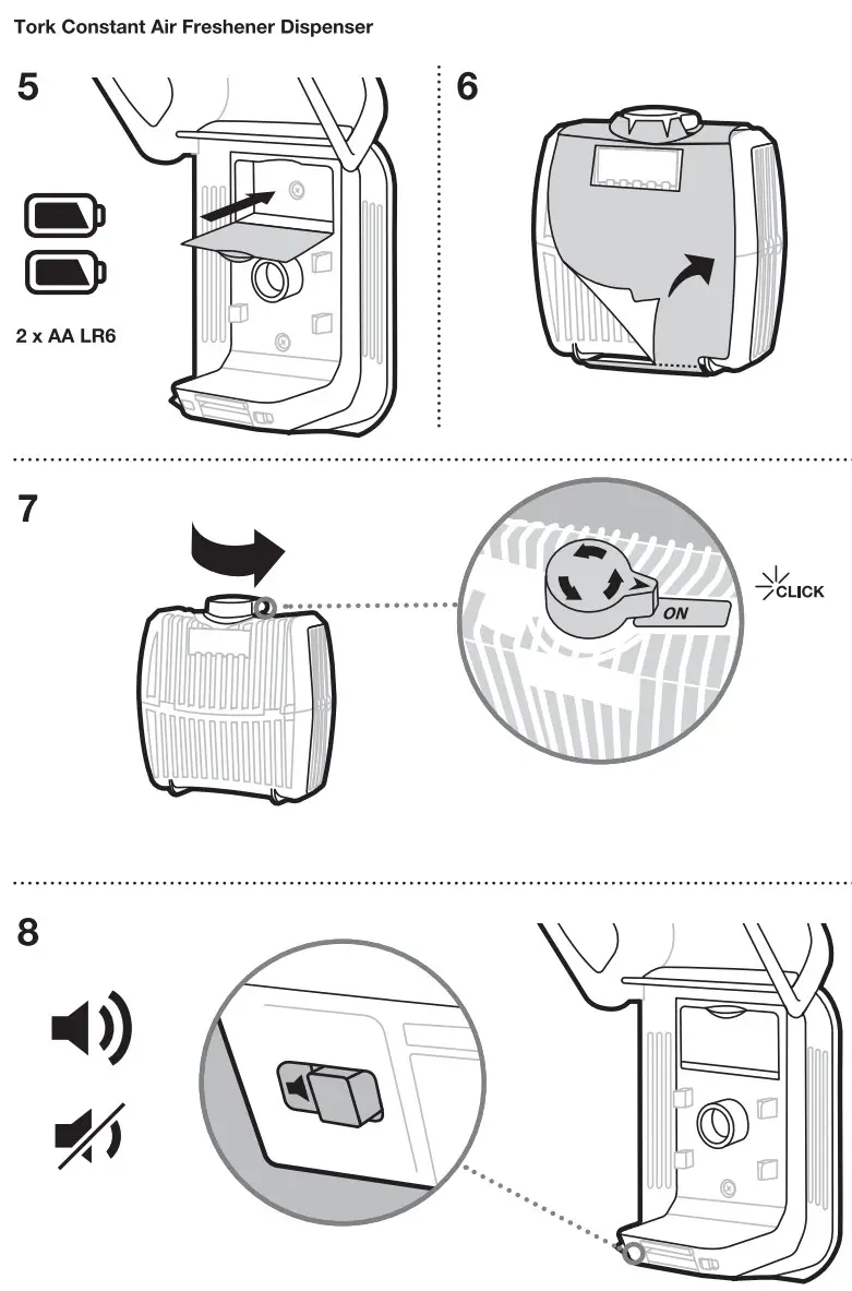 TORK A3 Constant Air Freshener Dispenser - Fig 3
