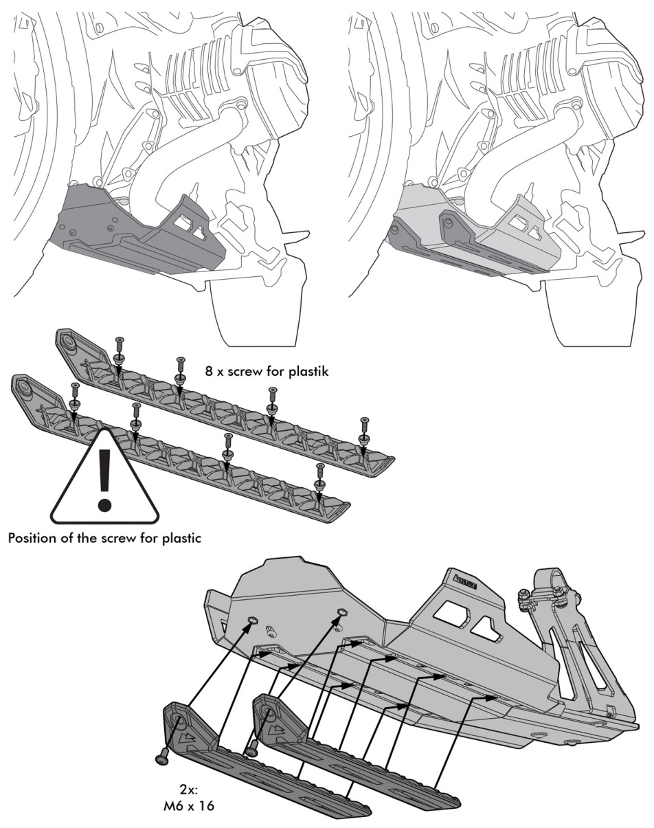 TOURATECH 01-038-5140-0 Dispatch Crankcase Protection - Mounting Instructions 