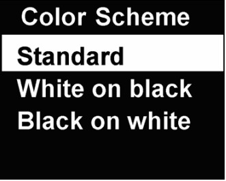 TPI 9085 Smart Vibration Analyser - Color Scheme