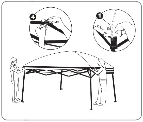 TRUPER TOL 3 Instant Folding Canopy - next notch