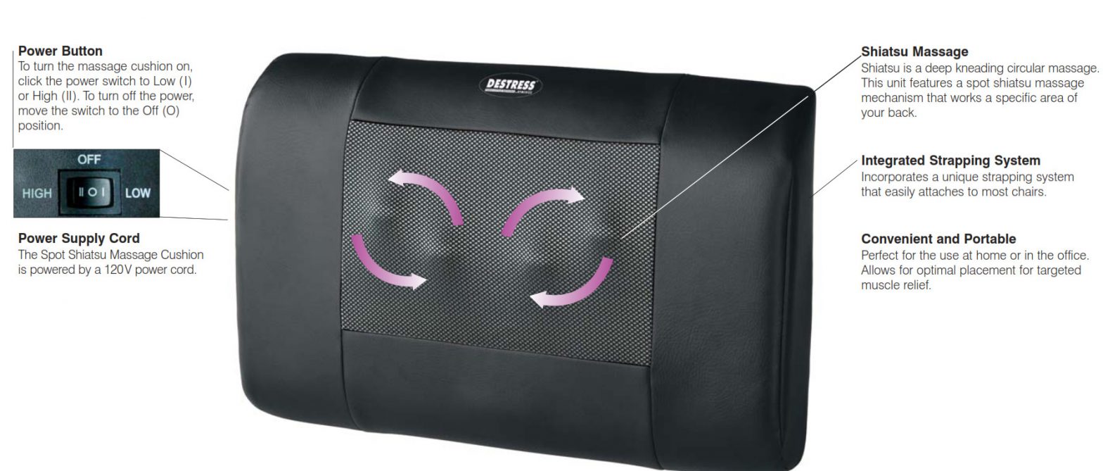 TherapistSelect Spot Shiatsu Massaging Cushion 2